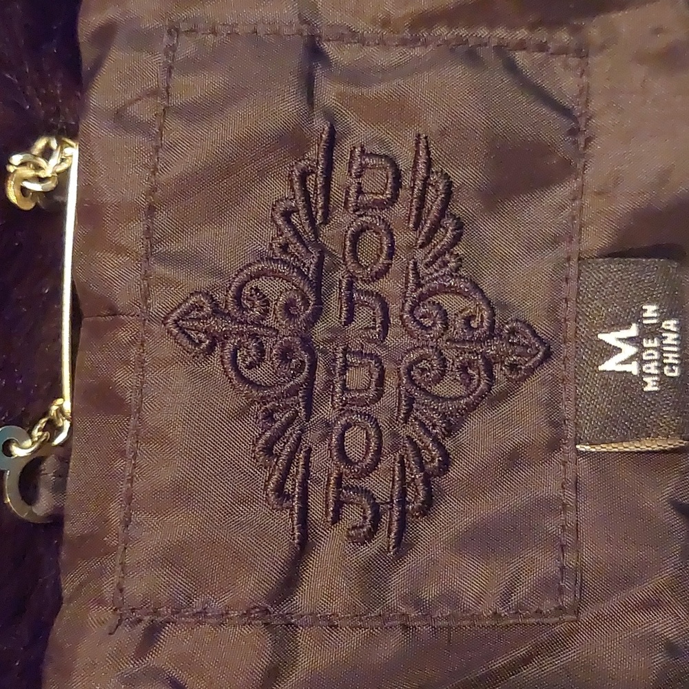 JOU JOU BLACK FAUX FUR JACKET